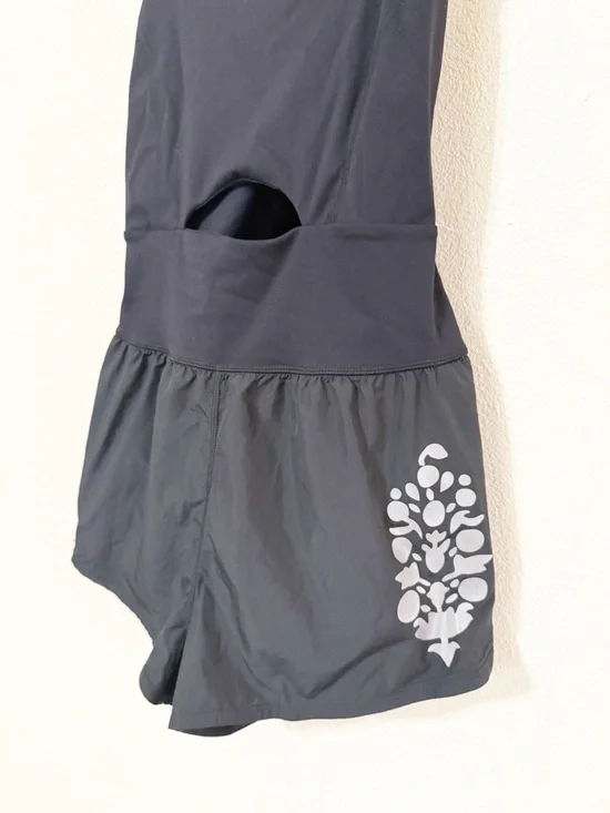 Free People FP Movement Righteous Reflective Logo Runsie Romper Size - Picture 9 of 10